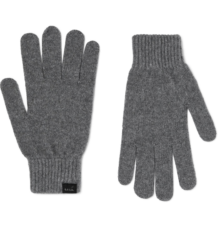 Photo: Paul Smith - Cashmere and Wool-Blend Gloves - Gray