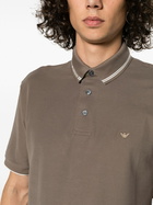 EMPORIO ARMANI - Logo Cotton Polo Shirt