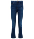 Veronica Beard Carly high-rise slim cropped jeans