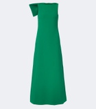Safiyaa Mallory crêpe gown