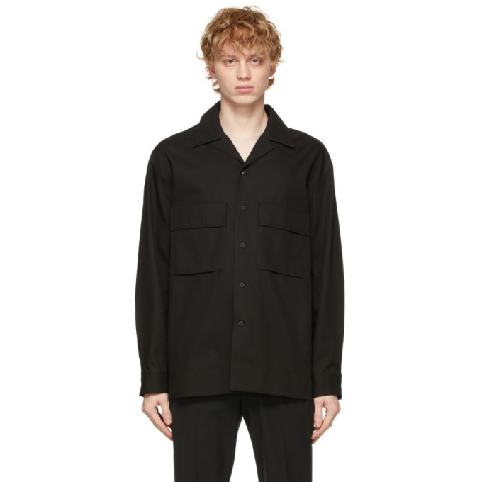Photo: Solid Homme Black Camp Shirt