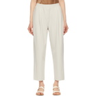 Max Mara Leisure Off-White Cropped Milena Trousers