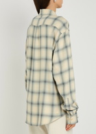 Our Legacy Forever Checked Woven Shirt Blue