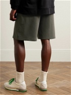 The Row - Eston Wide-Leg Cotton-Jersey Shorts - Gray