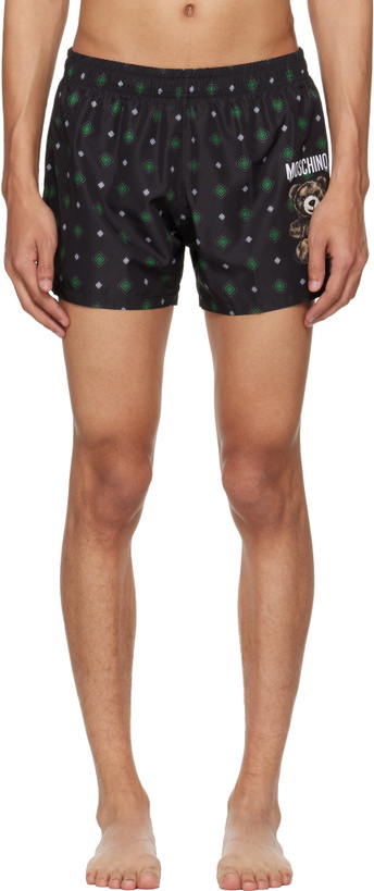 Photo: Moschino Black Teddy Swim Shorts