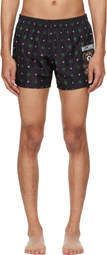Moschino Black Teddy Swim Shorts