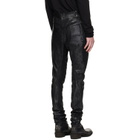 Julius Black Coated Bending Skinny Jeans