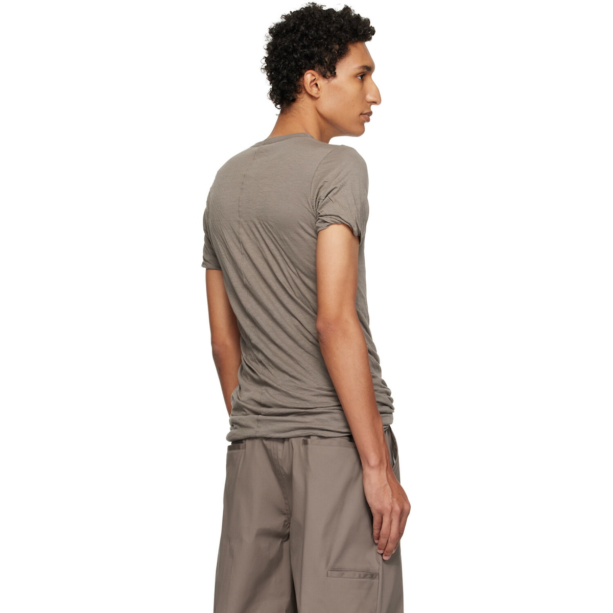 Rick Owens Gray Tower Double S/S T-shirt