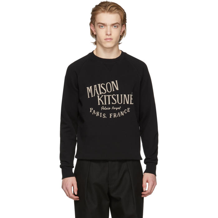 Photo: Maison Kitsuné Black Palais Royal Sweatshirt