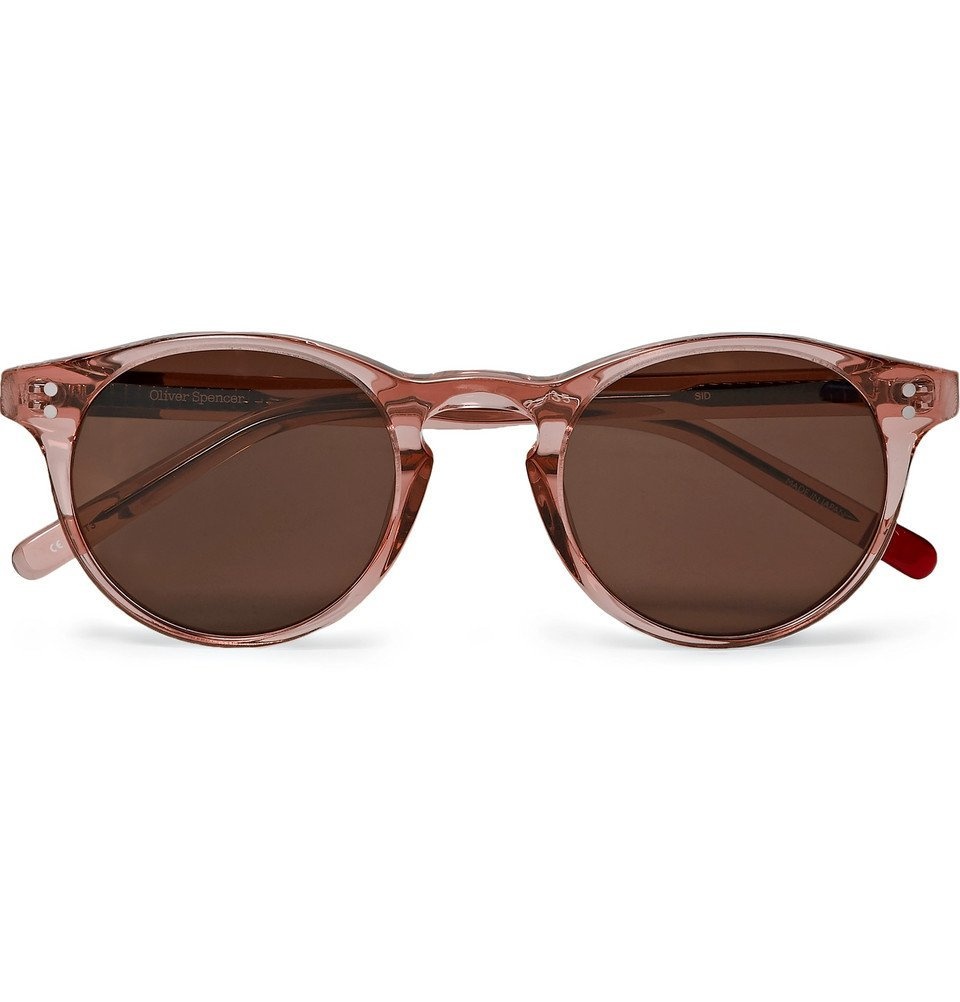 Oliver Spencer - Sid Round-Frame Acetate Sunglasses - Pink