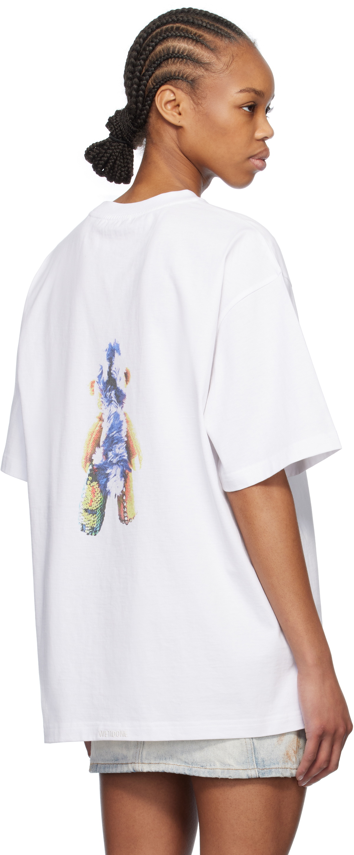 We11done White Punk Teddy T-shirt