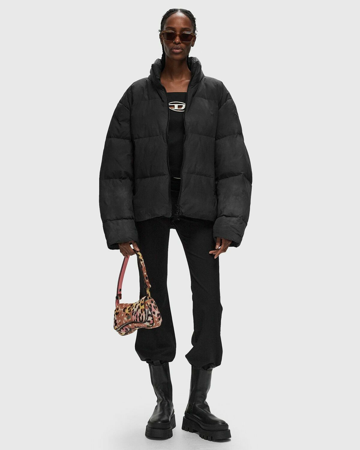Diesel W Raveel Fem Jacket Black Down & Puffer Jackets Diesel