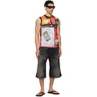 Diesel Red & Black T-Hessa Tank Top