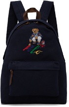 Polo Ralph Lauren Navy Polo Bear Canvas Backpack
