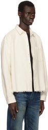 John Elliott Off-White Solid Hemi Oversized Shirt