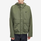 Fred Perry Men's Ripstop Snorkel Parka Jacket in Laurel Wreath Green
