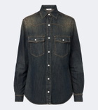 Fendi Cotton-blend denim shirt