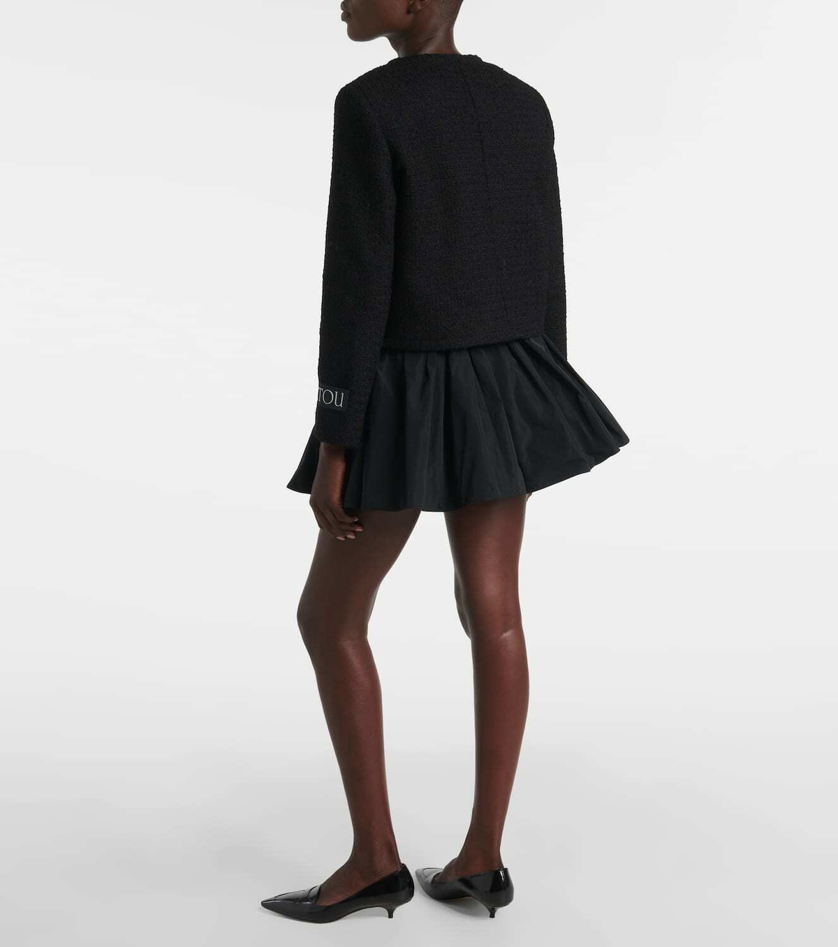 Patou Wool-blend tweed jacket