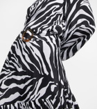 Alexandra Miro Tina zebra-print maxi skirt