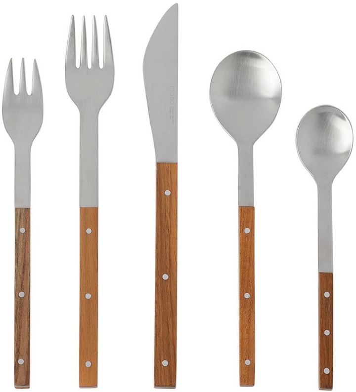Photo: Mono Teak & Stainless Steel Five-Pack T Cutlery Set