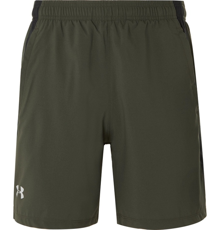 Photo: Under Armour - UA Launch SW Mesh-Panelled Shell Shorts - Green