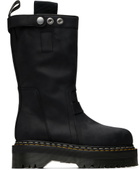 Rick Owens Black Dr. Martens Edition Quad Sole Pull On Boots