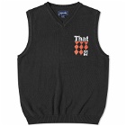 thisisneverthat Men's Knit Logo Vest in Black