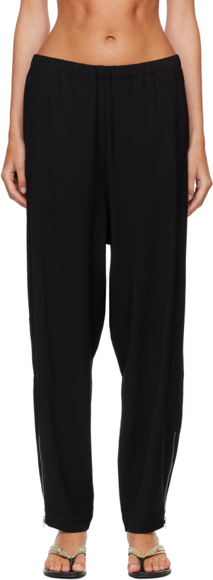 Photo: Cordera Black Viscose & Wool Lounge Pants