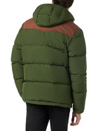 MC2 Saint Barth Man Military Green Hooded Down Jacket Baxter