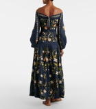 Agua by Agua Bendita Senlis off-shoulder cotton maxi dress