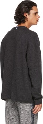 MCQ Grey Wool Logo Sweatshirt