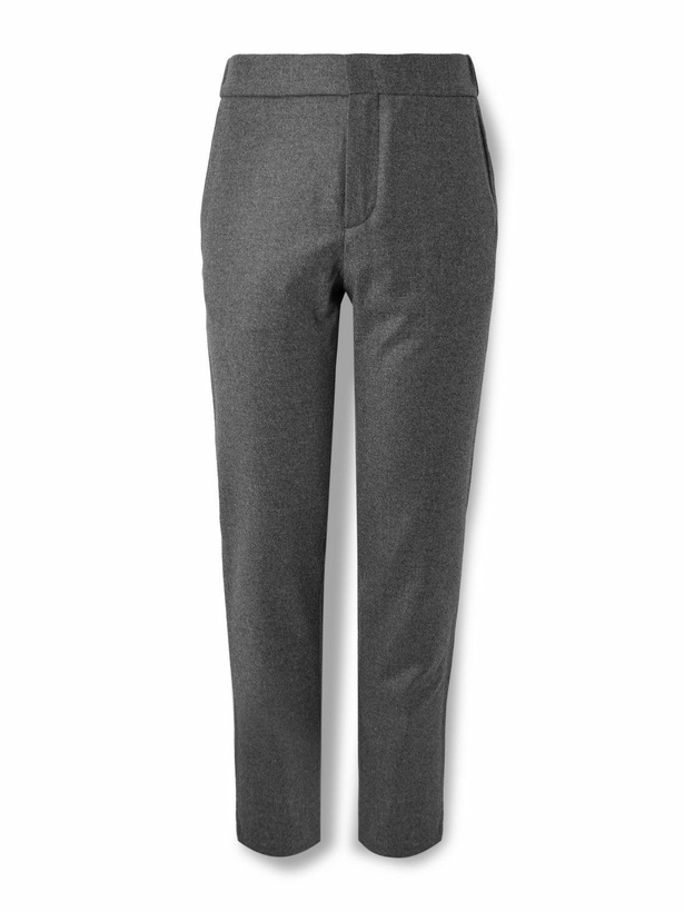 Photo: Loro Piana - Leisure City Slim-Fit Virgin Wool and Cashmere-Blend Trousers - Gray
