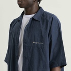 Neighborhood Men's Dolman Logo Short Sleeve Shirt in Navy