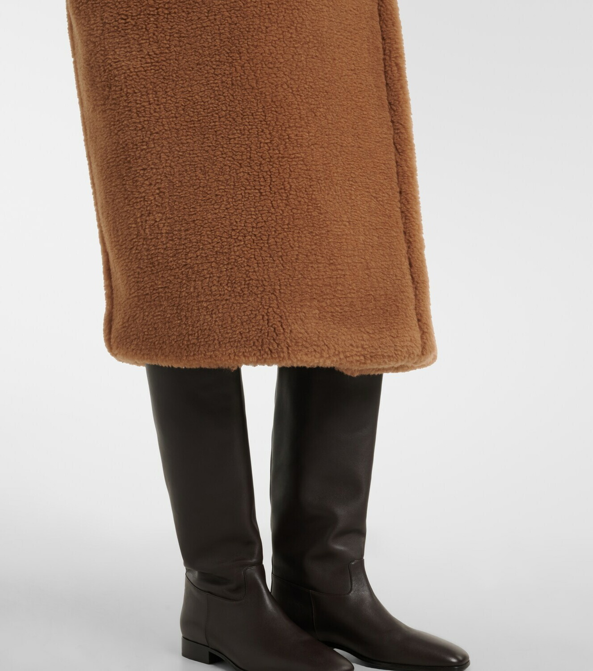 Max Mara Wool and silk teddy coat