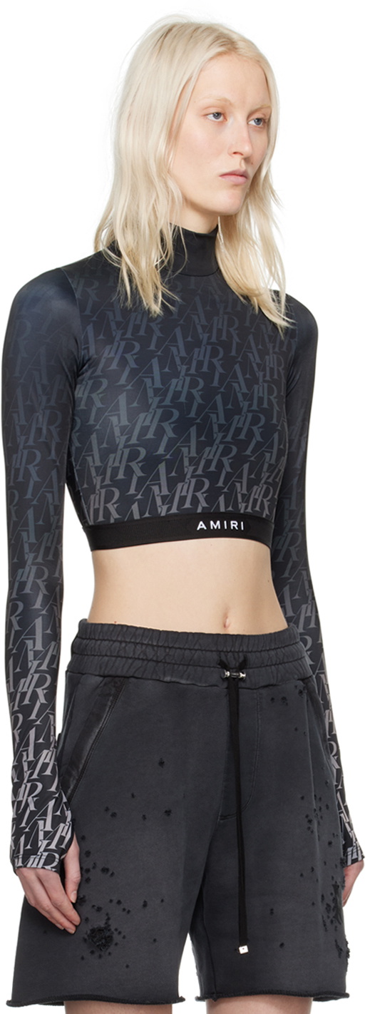 AMIRI Black Burnout Top