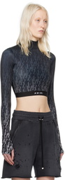 AMIRI Black Burnout Top
