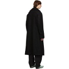 Yohji Yamamoto Black Shawl Collar Coat