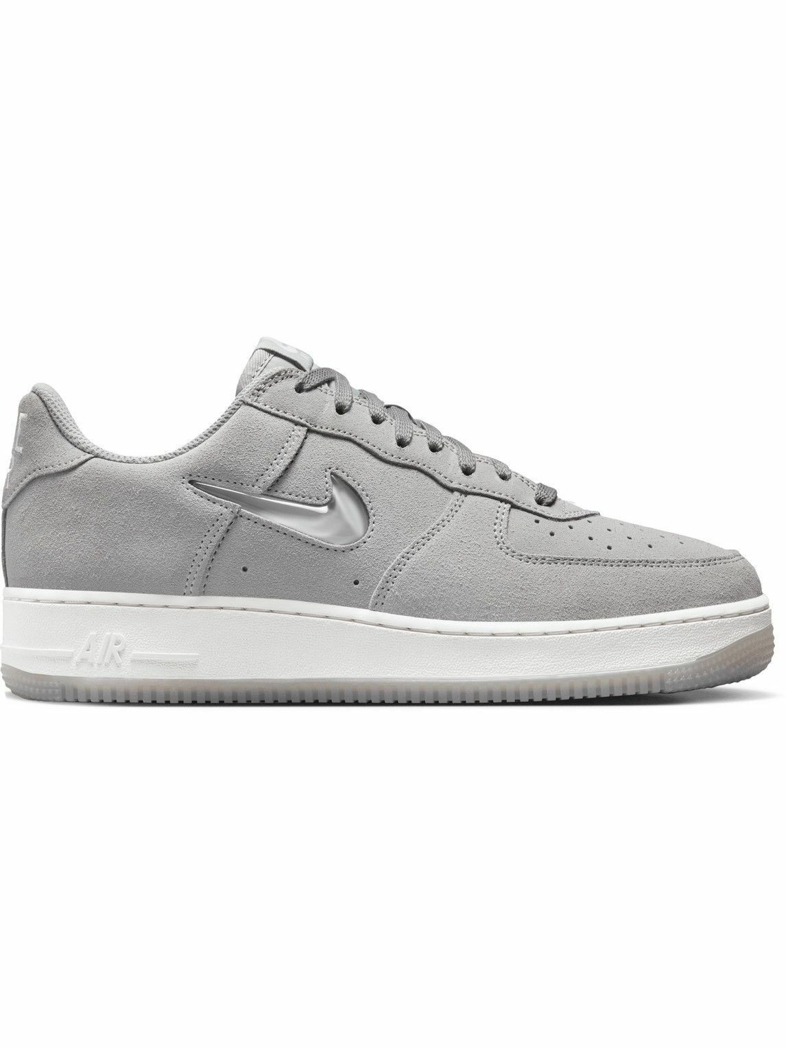 Nike - Air Force 1 Low Retro Suede Sneakers - Gray Nike