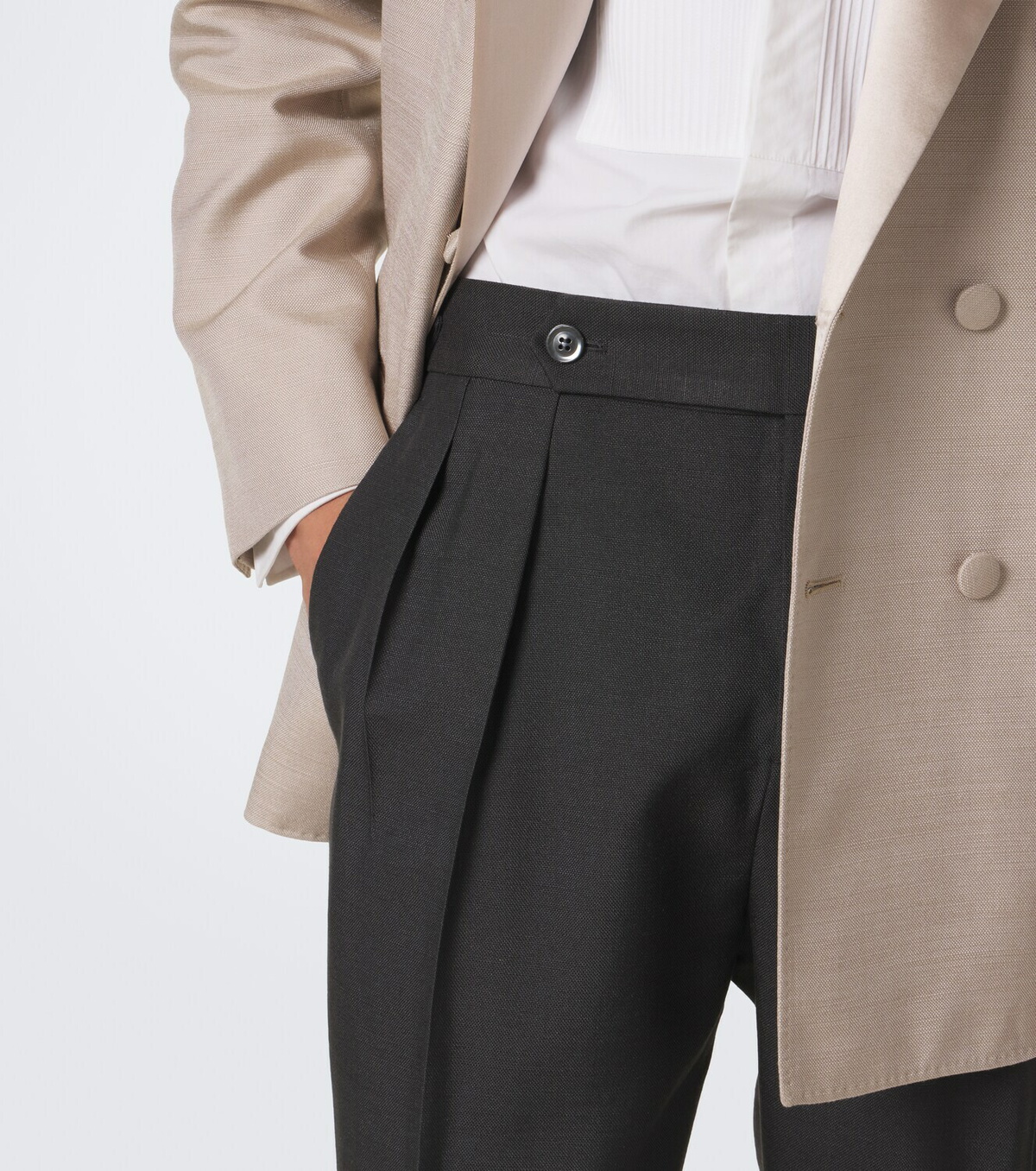 Brunello Cucinelli Silk tuxedo pants