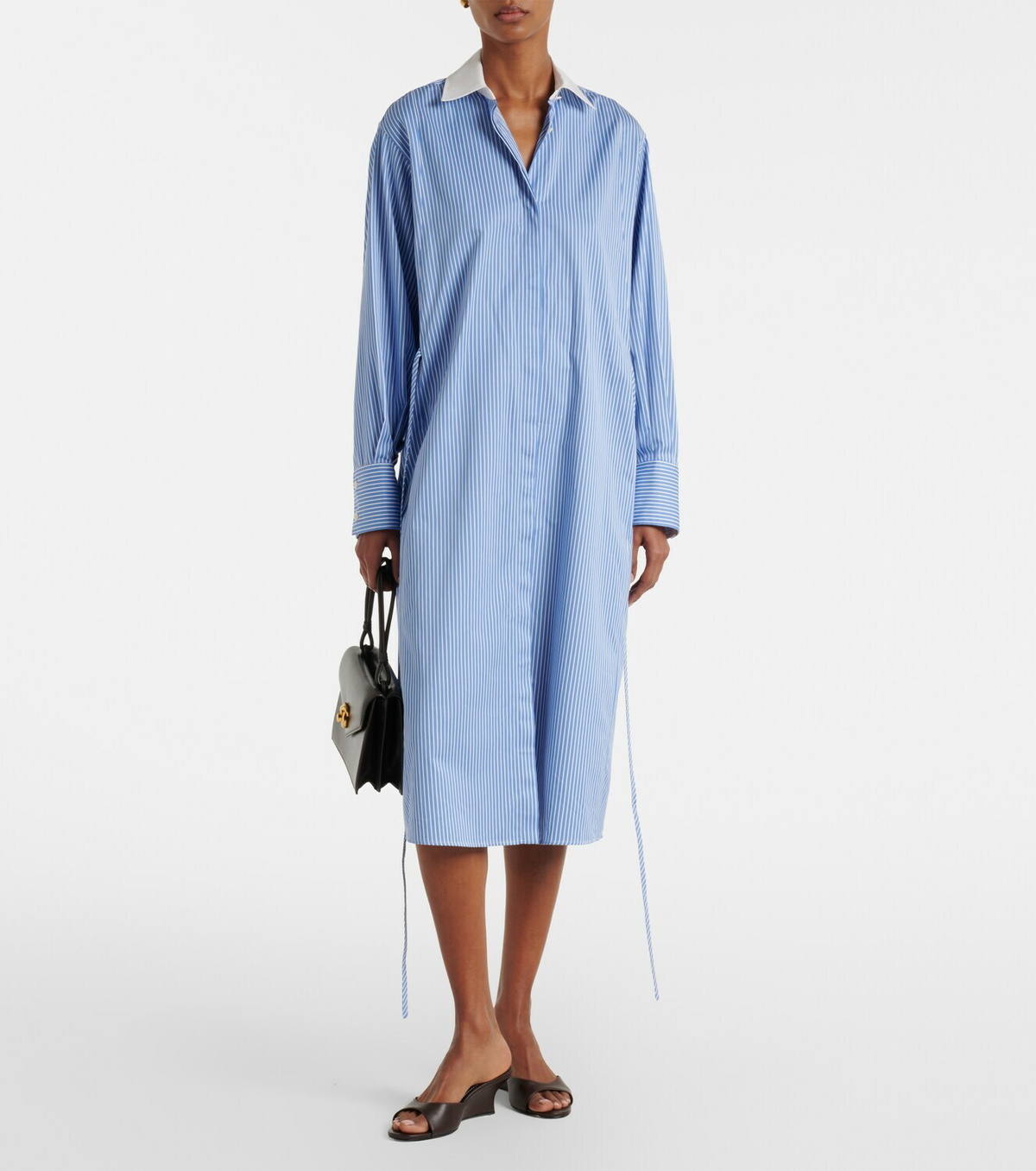 Altuzarra Floyd pinstripe cotton poplin shirt dress