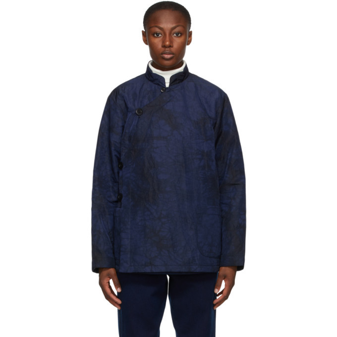 Photo: Blue Blue Japan Navy and Black Kagozome Oxford Jacket