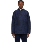 Blue Blue Japan Navy and Black Kagozome Oxford Jacket