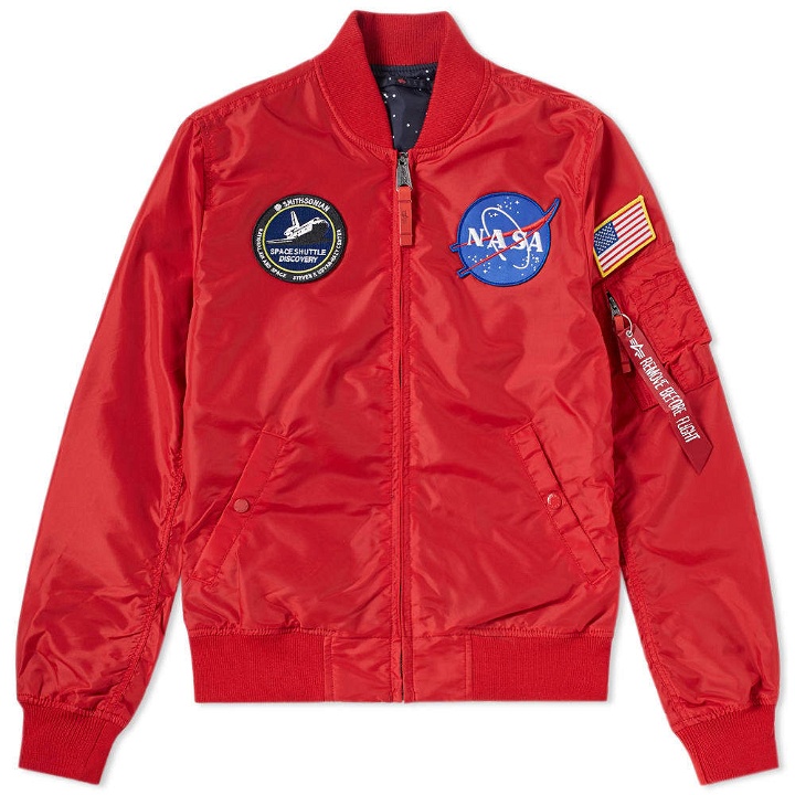 Photo: Alpha Industries MA-1 TT NASA Reversible II Jacket Red