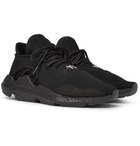 Y-3 - Saikou Suede-Trimmed Primeknit Sneakers - Men - Black