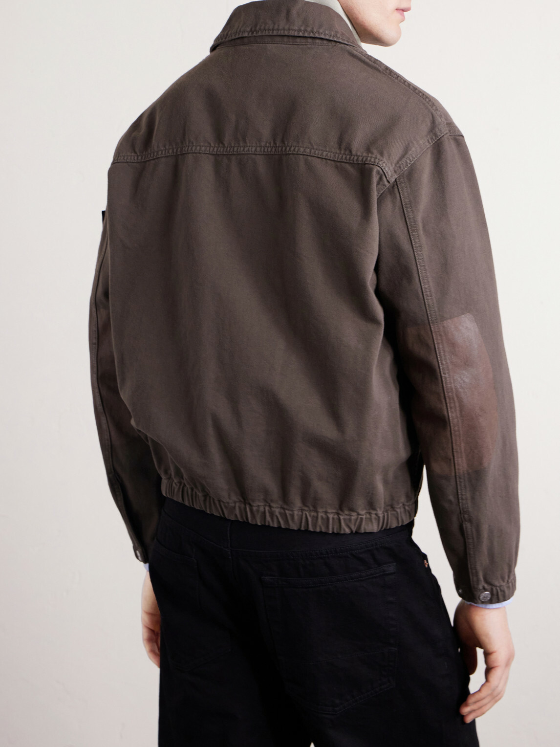 Stone Island - Garment-Dyed Light Bull Denim-tc Jacket - Brown