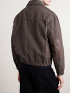Stone Island - Garment-Dyed Light Bull Denim-tc Jacket - Brown