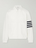 Thom Browne - Striped Ripstop Track Jacket - White