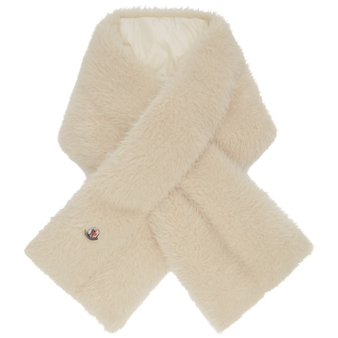 Moncler hot sale scarf white