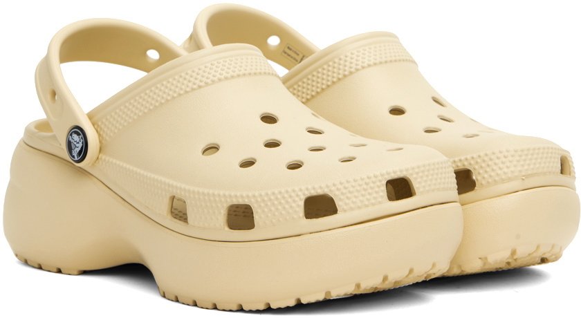 Crocs Off-White Classic Platform Clogs