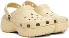 Crocs Off-White Classic Platform Clogs